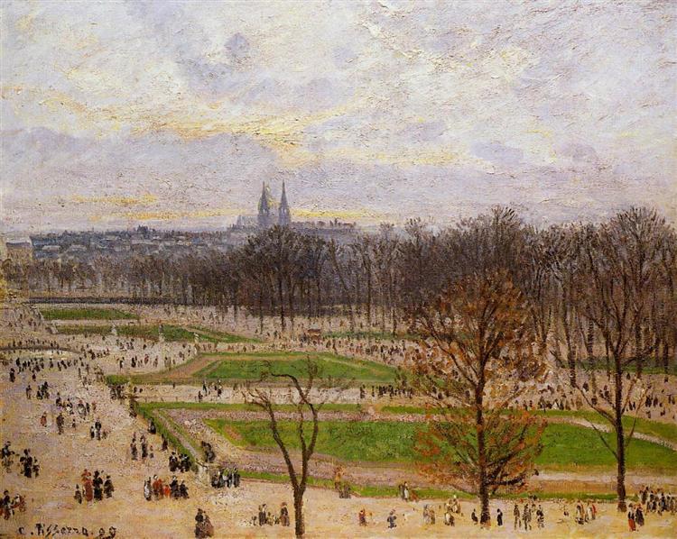 The Tuilleries Gardens Winter Afternoon, 1899 - Camille Pissarro