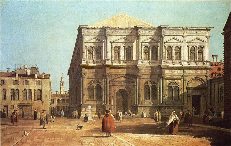 Campo San Rocco, 1735 - Canaletto