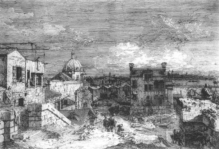 Imaginary View of Venice, c.1741 - 加纳莱托