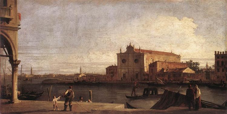 View of San Giovanni dei Battuti at Murano, c.1727 - 加纳莱托