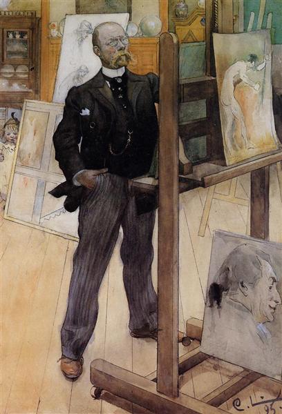 Self-portrait, 1895 - Карл Ларссон