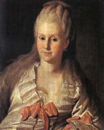 Portrait of Anna Muravyova - Carl-Ludwig Johann Christineck