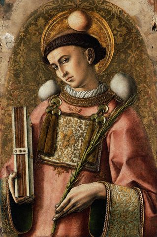 Depiction of Saint Saintephen, c.1472 - c.1473 - Карло Кривелли