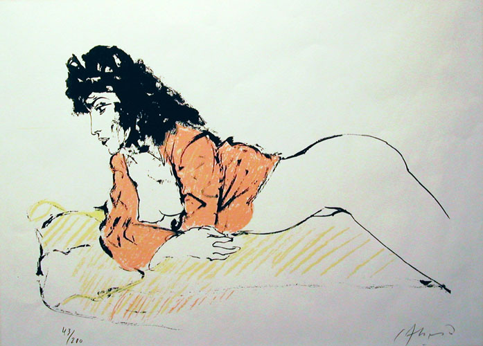 Reclining Figure, 1984 - Карлос Алонсо