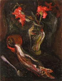 Flowers and Fish - Хаим Сутин