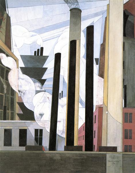 End of the Parade, Coatesville, Pa., 1920 - Charles Demuth