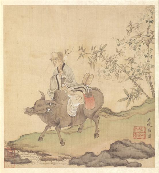 Lao-tzu Riding an Ox - Чень Хуншоу