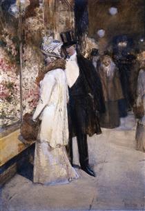 A New Year's Nocturne, New York - Childe Hassam