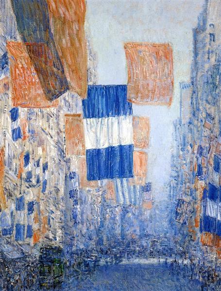 Avenue of the Allies, 1918 - Childe Hassam