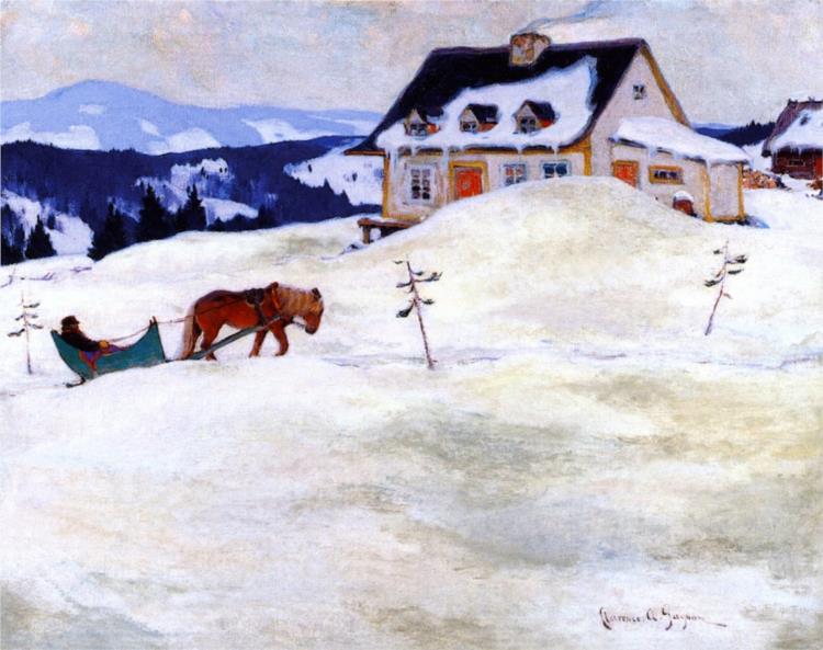 A Laurentian Homestead, 1923 - Clarence Gagnon