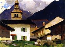 Church of Les Houches, Haute-Savoie, France - Clarence Gagnon