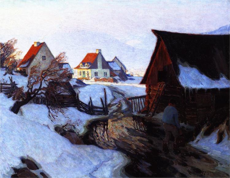 Early Morning on March, 1922 - Clarence Gagnon