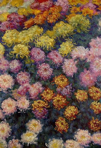Bed Of Chrysanthemums 1897 Claude Monet