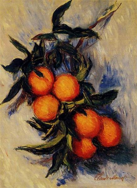 Branch of Orange Bearing Fruit, 1884 - 莫內
