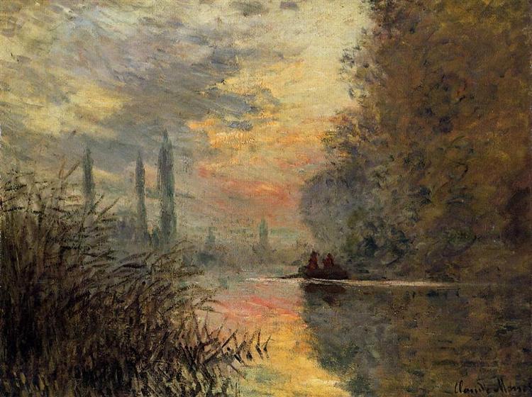 Evening at Argenteuil, 1876 - Claude Monet