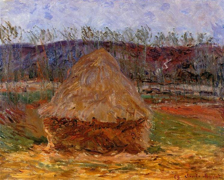 Grainstack at Giverny, 1889 - Клод Моне