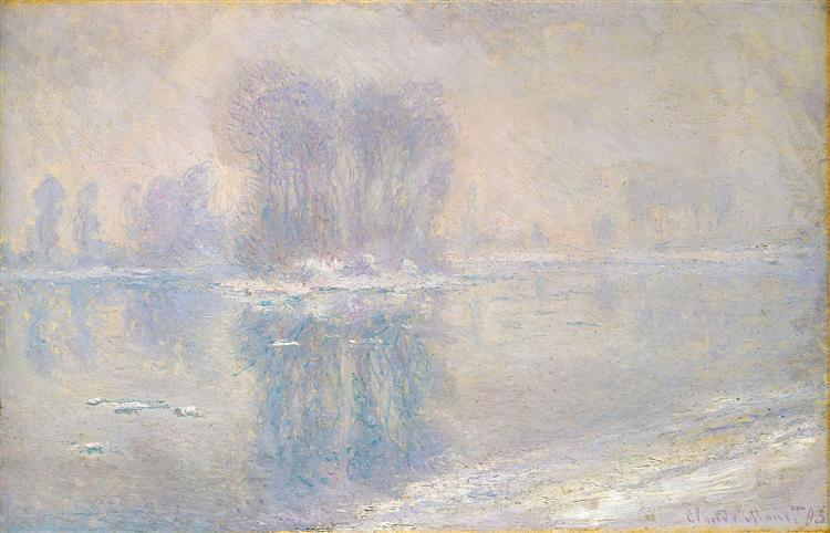 Ice on the Siene at Bennecourt, 1897 - Claude Monet