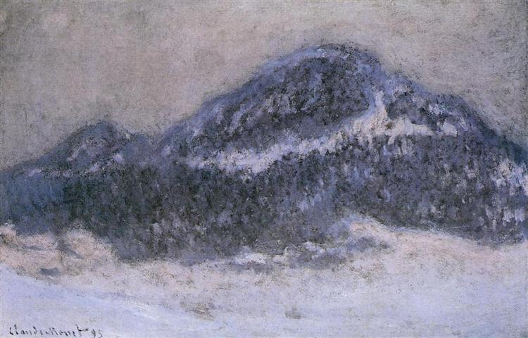 Mount Kolsaas in Misty Weather, 1895 - 莫內