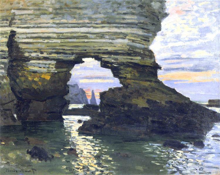 Port d `Amount Etretat, 1873 - Claude Monet