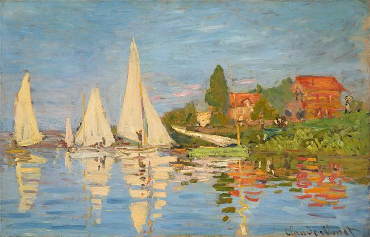 Regata em Argenteuil, 1872 - Claude Monet