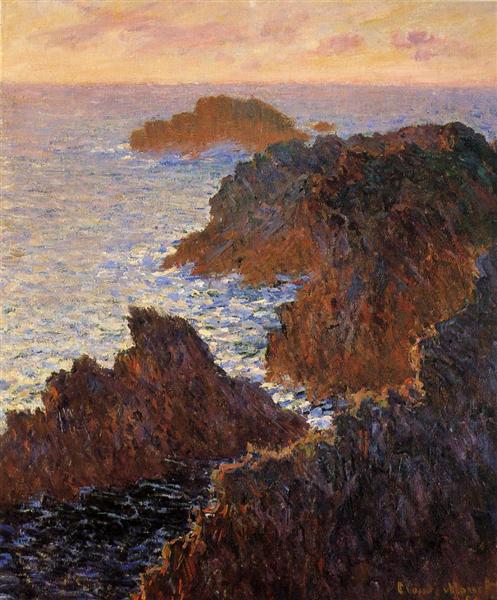 Rocks at Belle-Ile, Port-Domois, 1886 - Claude Monet