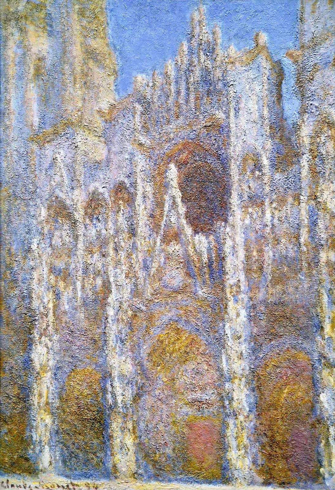 Rouen Cathedral Sunlight Effect 1894 Claude Monet WikiArt Org   Rouen Cathedral Sunlight Effect 