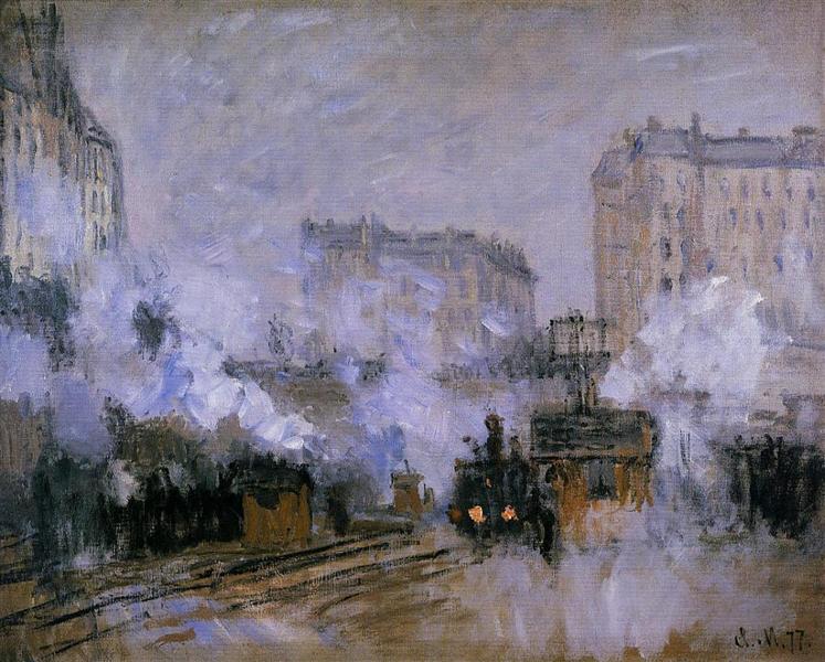 Вокзал Сен-Лазар, прибытие поезда, 1877 - Клод Моне