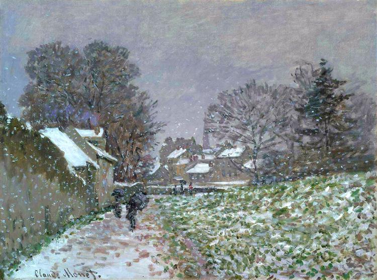 Snow at Argenteuil 02, 1874 - 莫內