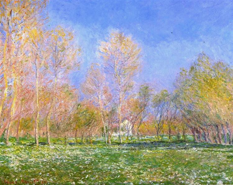 Springtime in Giverny, 1890 - Клод Моне