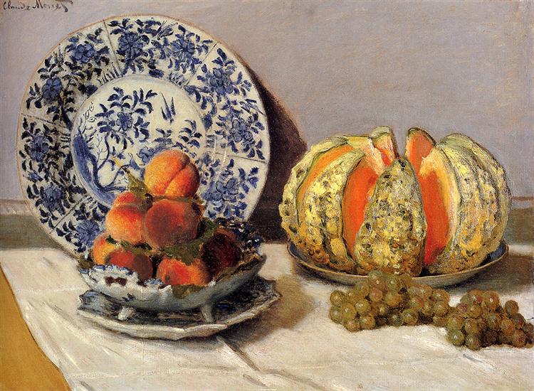 Still Life with Melon, 1872 - 莫內