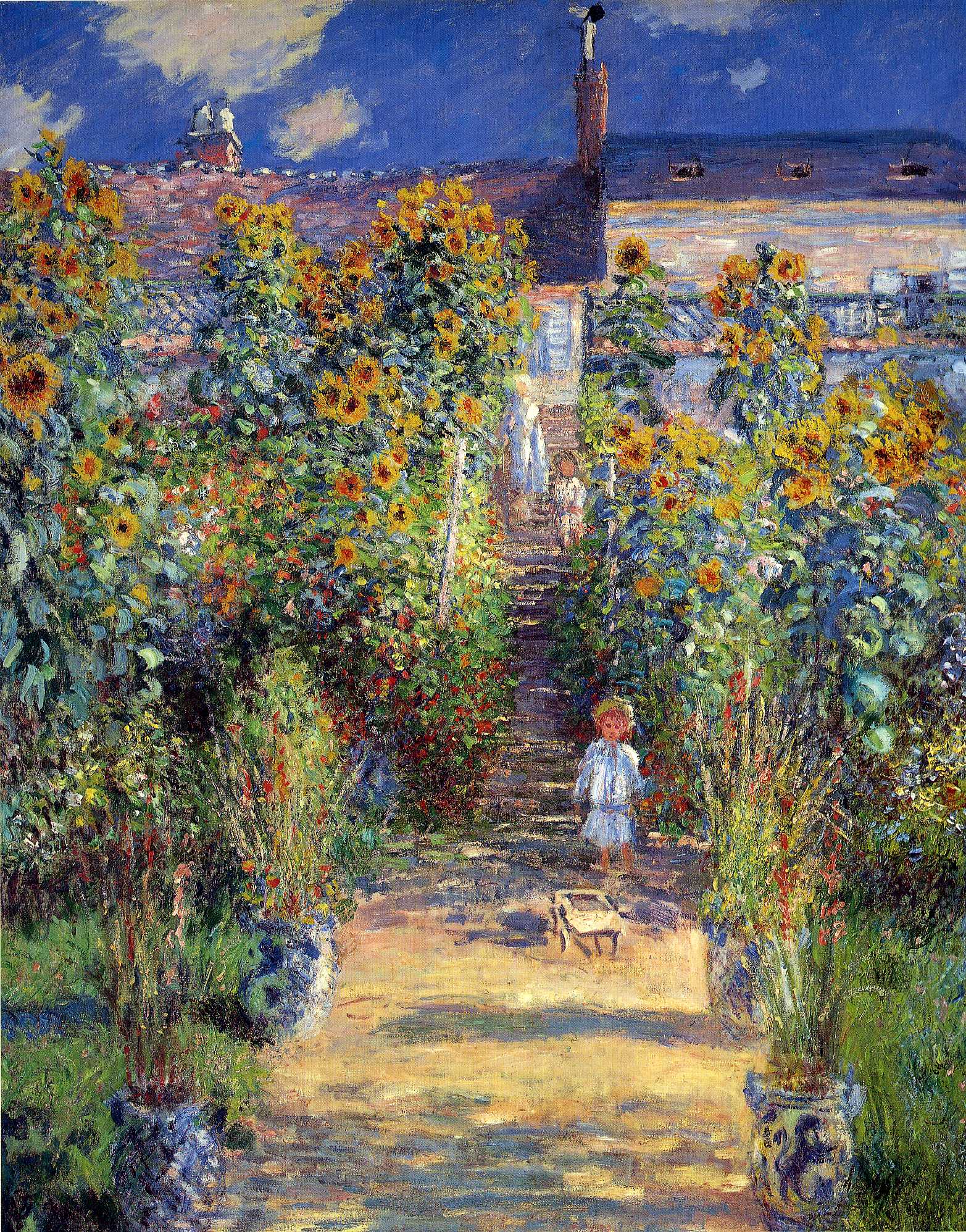 The Artist�s Garden at Vétheuil, 1880 Claude