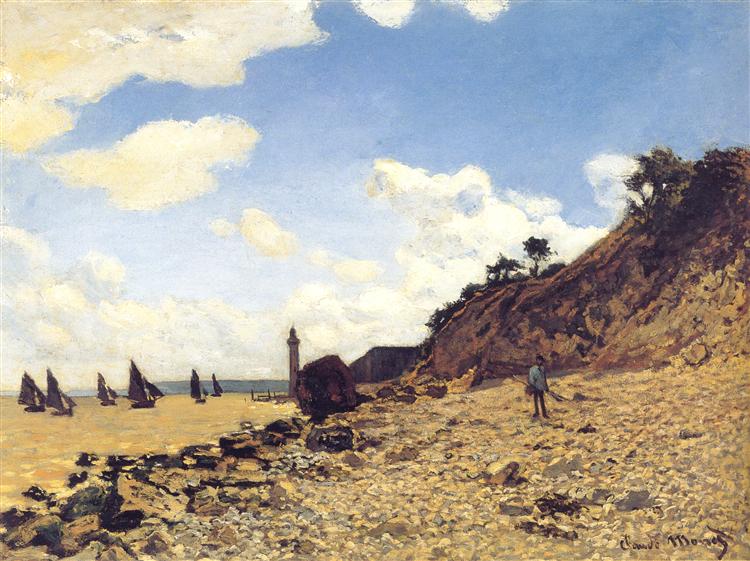 The Beach at Honfleur, 1864 - 1866 - Claude Monet