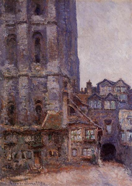 The Cour d'Albane, Grey Weather, 1892 - 莫內