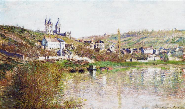 The Hills of Vetheuil, 1880 - Claude Monet