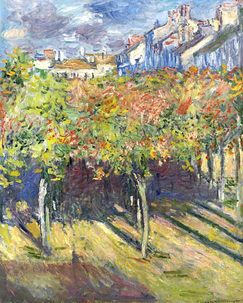 Les Tilleuls à Poissy, 1882 - Claude Monet