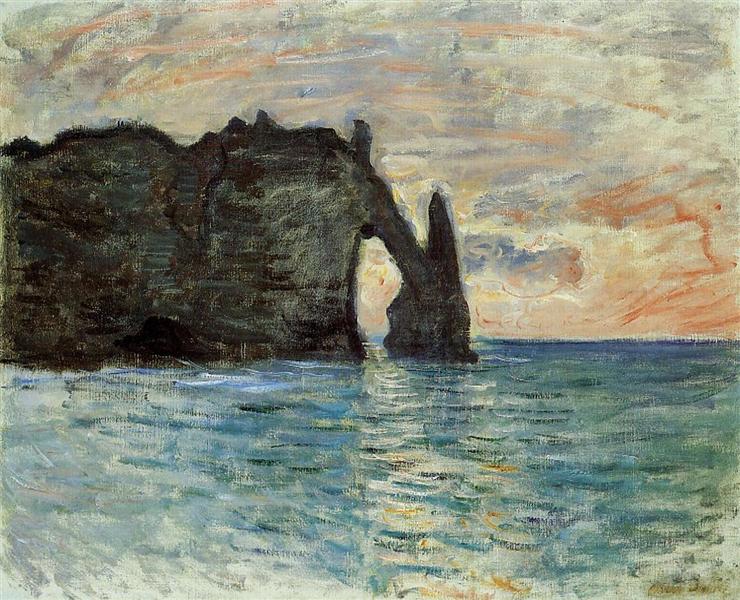 The Manneport, Cliff at Etretat, 1883 - Claude Monet