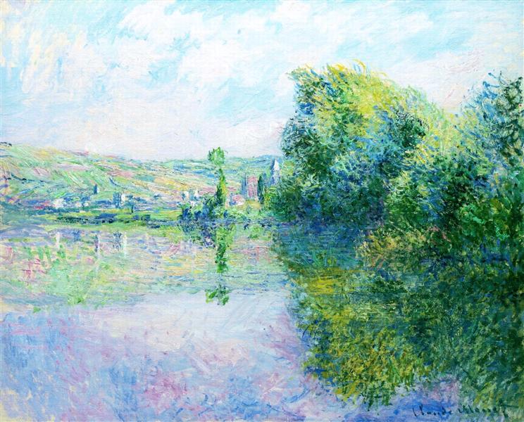 The Siene at Vetheuil, 1880 - Claude Monet