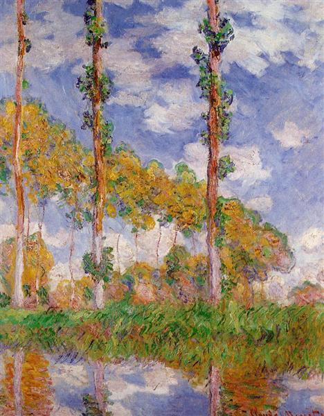 Three Trees in Summer, 1891 - Клод Моне