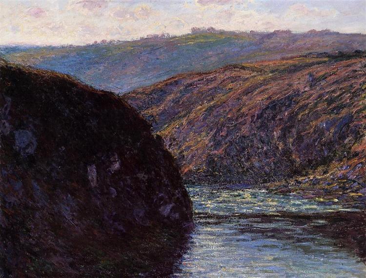 Valley of the Creuse, Afternoon Sunlight, 1889 - Claude Monet