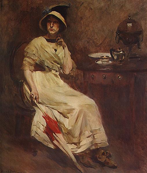Retrato de Mª Cristina Bordalo Pinheiro, 1912 - Колумбану Бордалу Пиньейру