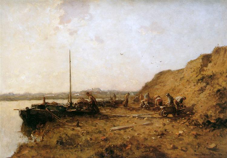 Sand diggers - Cornelis Vreedenburgh