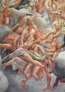 The Assumption of the Virgin (detail) - Antonio Allegri da Correggio