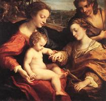 The Mystic Marriage of St. Catherine of Alexandria - Antonio Allegri da Correggio