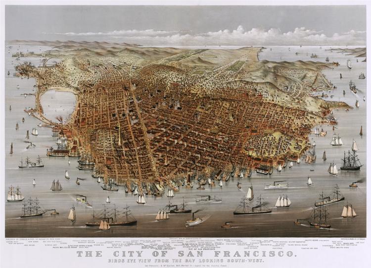 City of San Francisco, 1878 - Курр'є та Айвз