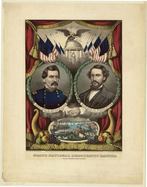 Democratic presidential ticket, 1864 - Куррье и Айвз