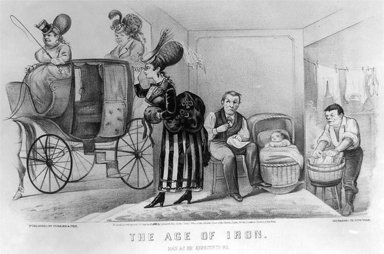 The Age of Iron. Man as he Expects to be, 1869 - Куррье и Айвз