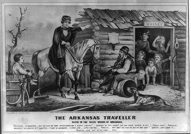 The Arkansas Traveller, 1870 - Куррье и Айвз