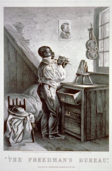 The freedman's bureau, 1868 - Currier and Ives