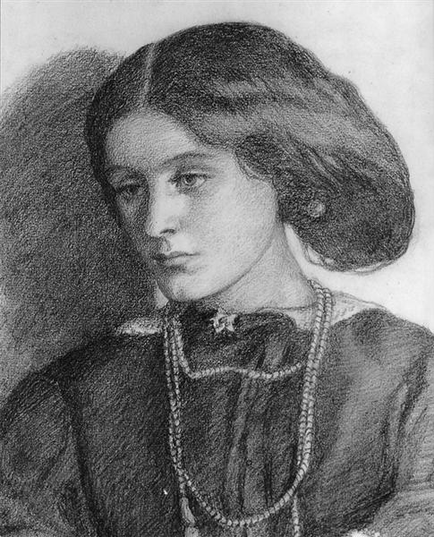 Mrs. Burne Jones, 1860 - Данте Габрієль Росетті