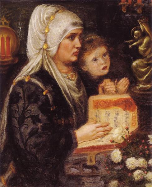 The Two Mothers, 1849 - 1851 - Данте Габриэль Россетти